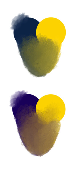 Blue + Yellow in Clip Studio Paint
